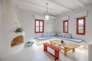 Posezení v ubytování Marathi Mykonos