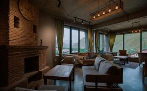 Area soggiorno di Northgate Hotel Kazbegi