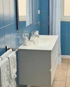 Phòng tắm tại B&B Acqua Azzurra