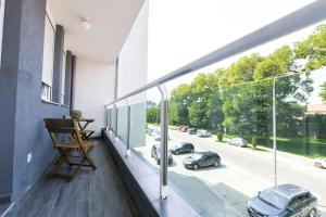Rõdu või terrass majutusasutuses Studio BM