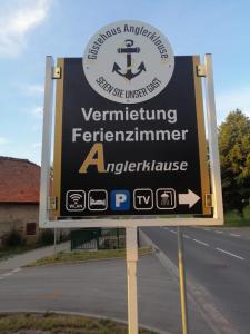 Certifikát, hodnocení, plakát nebo jiný dokument vystavený v ubytování Gästehaus Anglerklause