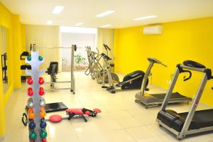 
The fitness center and/or fitness facilities at Rede Andrade Bello Mare Comfort
