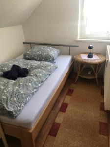 Postel nebo postele na pokoji v ubytování Ferienwohnung Familie Müller