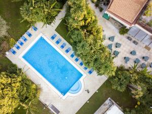 Bazén v ubytování Hotel 4 Stagioni Sensus Spa nebo v jeho okolí