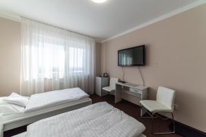 TV a/nebo společenská místnost v ubytování Penzion Lomská Vyhlídka