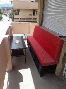 Istumisnurk majutusasutuses Apartman Caroline