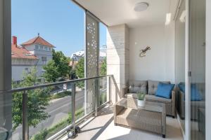 Balkón alebo terasa v ubytovaní Spa Residence Carbona Hévíz Apartments KAKADU 203 B