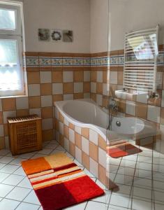 Phòng tắm tại Ferienhaus Zur Sonne
