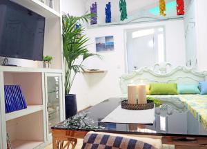TV a/nebo společenská místnost v ubytování La Luz Vivienda Vacacional