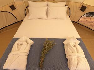 Postel nebo postele na pokoji v ubytování Unique Glamping Suite