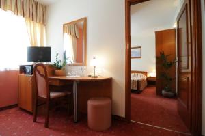TV a/nebo společenská místnost v ubytování Hotel Rosina