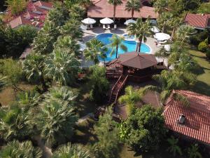 an overhead view of a resort with a swimming pool at Nerissa Hotel in Cıralı