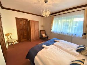 Letto o letti in una camera di Jáchymoff