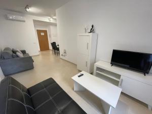 TV a/nebo společenská místnost v ubytování Royal Suites Estepona by Croma
