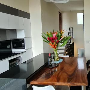 Una cocina o zona de cocina en Cozy private Apartment, Mirador Escazú -Great view-