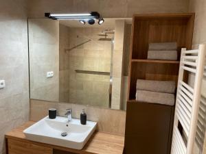 Koupelna v ubytování Apartmány NETA Velké Karlovice, Polanský Dvůr + 30 fotografií
