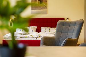 Posezení v ubytování Hotel und Hostel Gleisbett