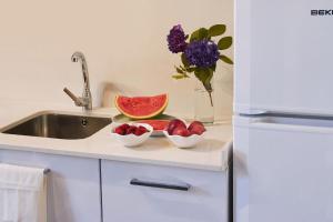 A kitchen or kitchenette at Escola de Bieite