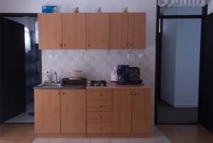 Kuchyň nebo kuchyňský kout v ubytování Apartmani Pucarin