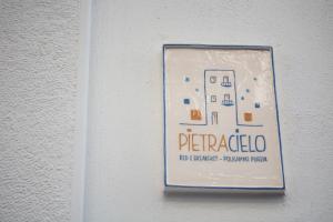 Certifikát, hodnocení, plakát nebo jiný dokument vystavený v ubytování Pietracielo B&B