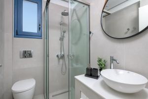 A bathroom at Astrea Villas