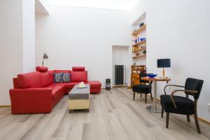 Posedenie v ubytovaní Luxusní velký apartmán s terasou v centru Litomyšle