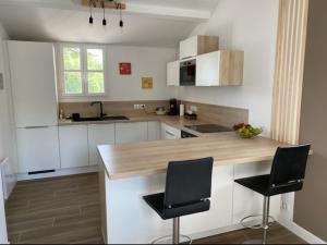 Kuchyň nebo kuchyňský kout v ubytování Les Restanques Maison du lac 4 chambres