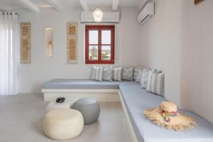 Posezení v ubytování Marathi Mykonos