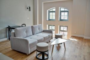 O zonă de relaxare la Apartamenty Nowy Browar Gdański