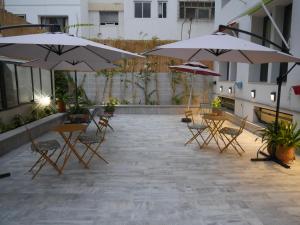 Patio nebo venkovní prostory v ubytování Gardenia Boutique Hotel