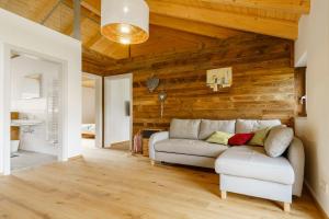 Posezení v ubytování Ferienwohnung Schreierhof Bio Bauernhof