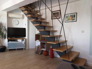 TV a/nebo společenská místnost v ubytování Orsan - Elegant apartment with private terrace