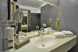 Koupelna v ubytování Landhotel Schnuck