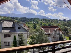 a view from the balcony of a house at Casa Spilt in Borşa