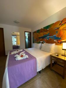 Cama o camas de una habitación en ThalassaGarden Hotel - Pousada