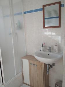 Koupelna v ubytování Apartmán Pernink - ubytování v srdci Krušných hor