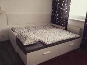 Postel nebo postele na pokoji v ubytování Apartmán Pernink - ubytování v srdci Krušných hor