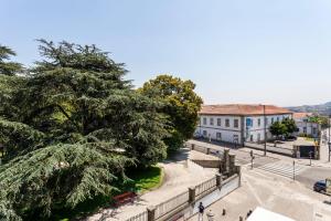 vistas a una calle con un árbol y edificios en Passeio de São Lázaro 5 by LovelyStay, en Oporto