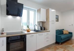Kuchyň nebo kuchyňský kout v ubytování Apartment Maestral