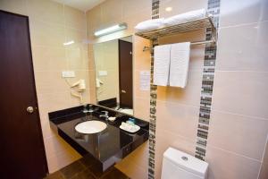Koupelna v ubytování Ritz Garden Hotel Manjung