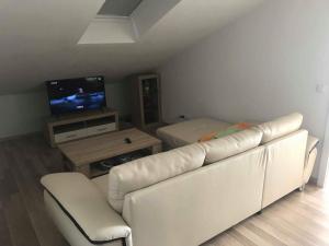TV a/nebo společenská místnost v ubytování Apartman Nika