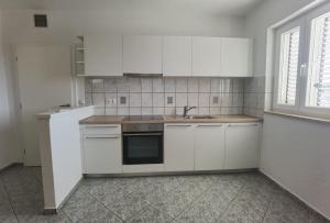 Kuchyň nebo kuchyňský kout v ubytování Apartman Nika