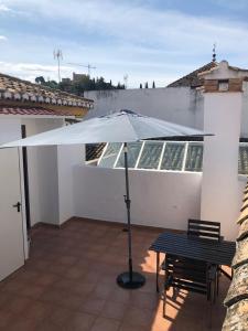 Balkón alebo terasa v ubytovaní Ático Mirador de Peregrinos