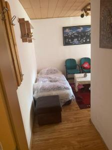 Postel nebo postele na pokoji v ubytování Haus Zauberwald