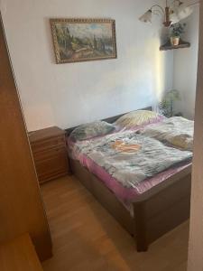 Postel nebo postele na pokoji v ubytování Haus Zauberwald