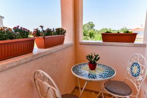 Balkón alebo terasa v ubytovaní Villa Luciana Spa House, Buje