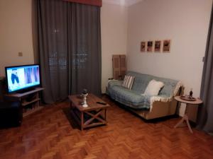 TV a/nebo společenská místnost v ubytování Meteoron Guesthouse