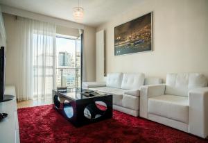 Кът за сядане в Platinum Towers Luxury Apartments