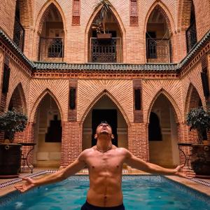 Bazén v ubytování Riad Challa Hotel & Spa nebo v jeho okolí