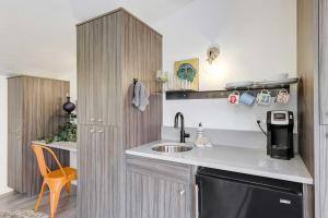 Stylish and Modern Boise Studio with Foothills Views!的厨房或小厨房